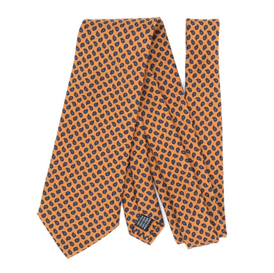 Curry tie with cashmere patterns CALABRESE