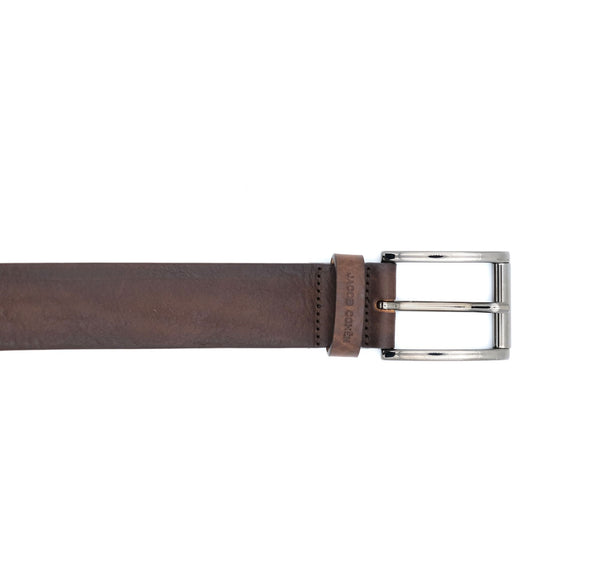 Dark brown leather JACOB COHEN belt