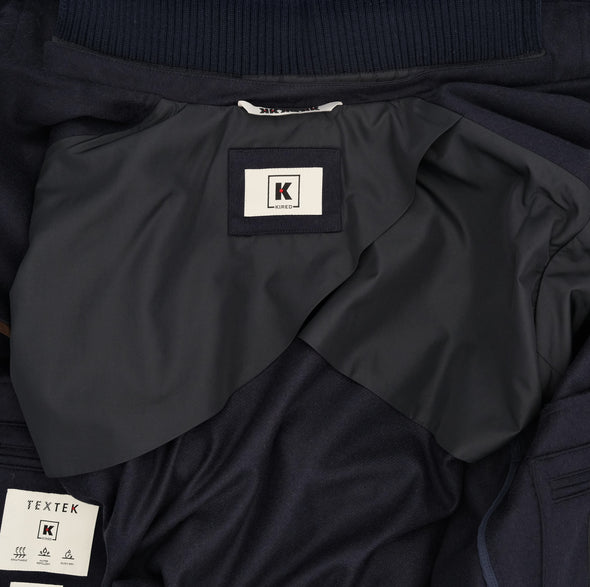 Drak blue cashmere Bomber KIRED
