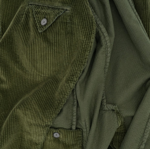 Green "corduroy" sport Jacket SANTANIELLO