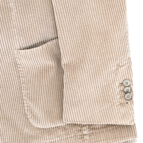 Light beige "corduroy" sport Jacket SANTANIELLO