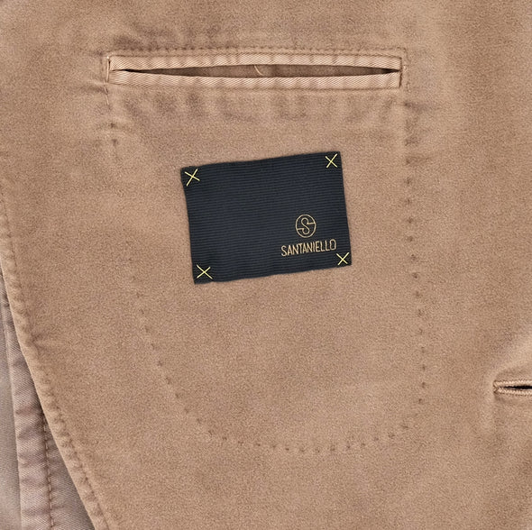 Beige "moleskin" sport Jacket SANTANIELLO