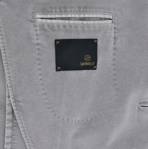 Mid grey "moleskin" sport jacket SANTANIELLO