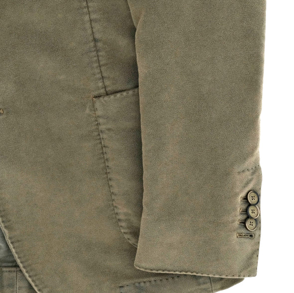Kaki "moleskin" sport jacket SANTANIELLO