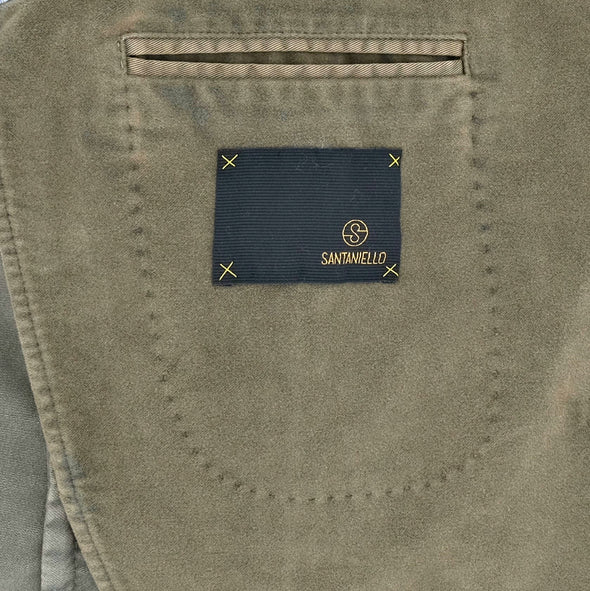 Kaki "moleskin" sport jacket SANTANIELLO