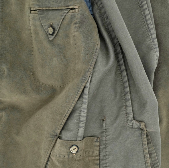 Kaki "moleskin" sport jacket SANTANIELLO