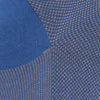 Bird's eye mid blue and beige mid-calf socks