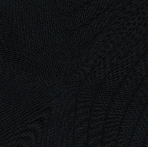 Black mid-calf socks / Nero