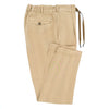 Beige cotton herringbone casual suit SANTANIELLO