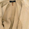 Beige cotton herringbone casual suit SANTANIELLO