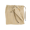 Beige cotton herringbone casual suit SANTANIELLO