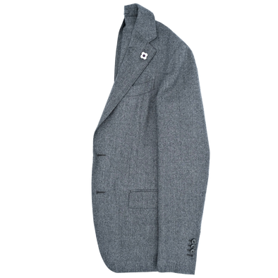 Mid grey flanel casual suit LARDINI