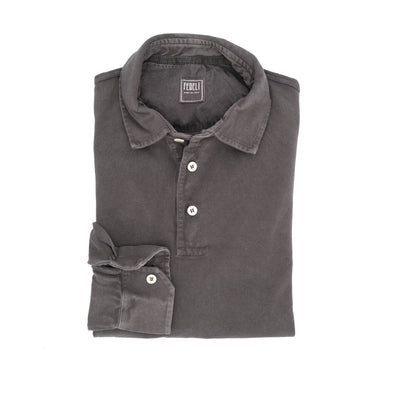 Deep brown polo FEDELI