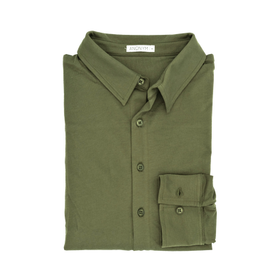 Military green casual shirt ANONYM