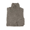 Mid brown funnel collar sweater PESERICO