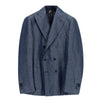 Electric blue denim "double-breasted" sport Jacket SANTANIELLO