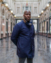 Electric navy blue Raincoat KIRED