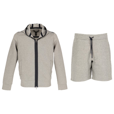 Light grey and blue contrast Jogging WAHTS