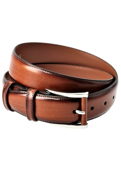 Cognac leather classic belt