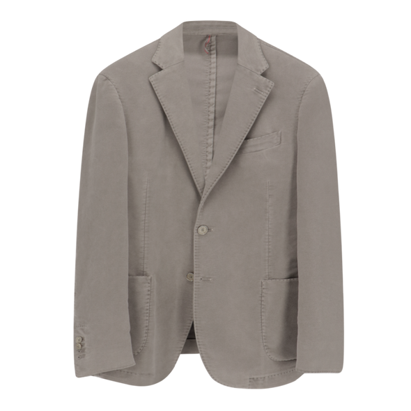 Mid grey "moleskin" sport jacket SANTANIELLO