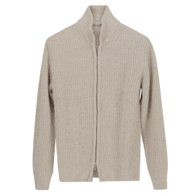 Beige zipped cardigan AB KOST