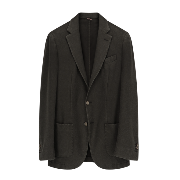 Dark "washed" green sport jacket SANTANIELLO