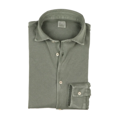 Khaki polo casual shirt FEDELI