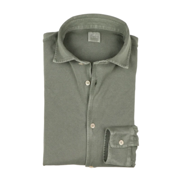 Khaki polo casual shirt FEDELI