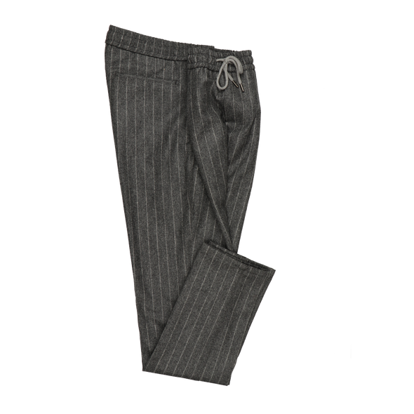 Grey chino with light grey stripes FRADI