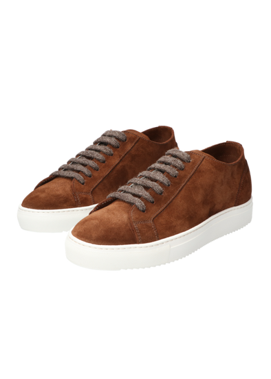 Cognac suede sneakers DOUCAL'S