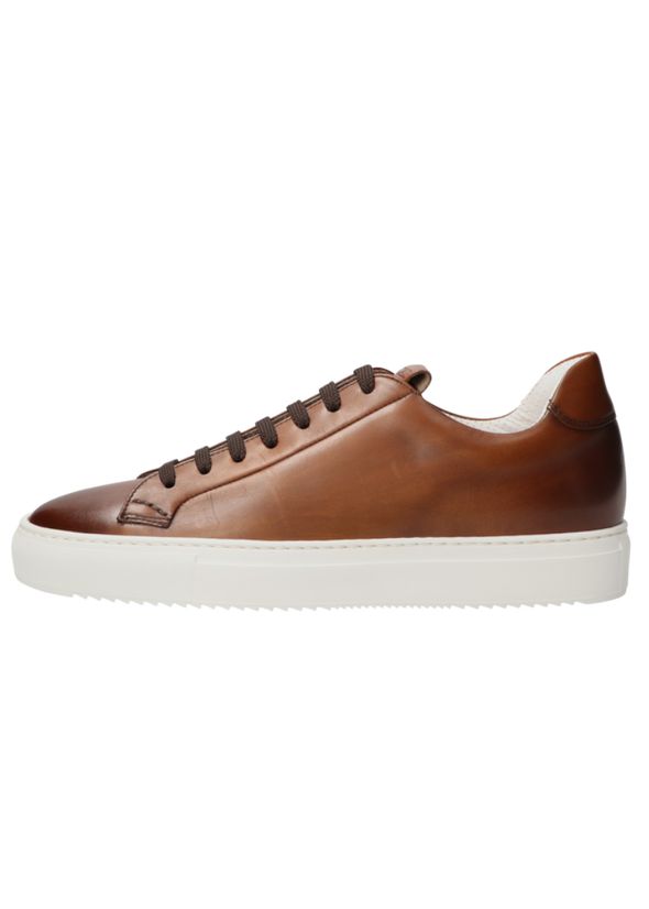 Cognac leather sneakers DOUCAL'S