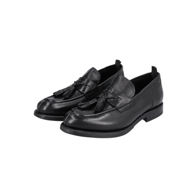 Black leather loafers HALEXANDER HOTTO