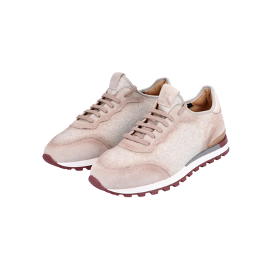 Ivory stretch sneakers FABIANO RICCI
