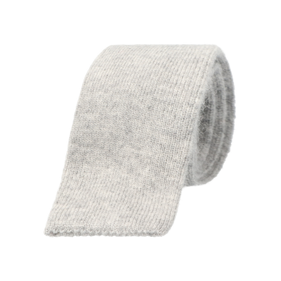 Light grey cashmere tie ROSI