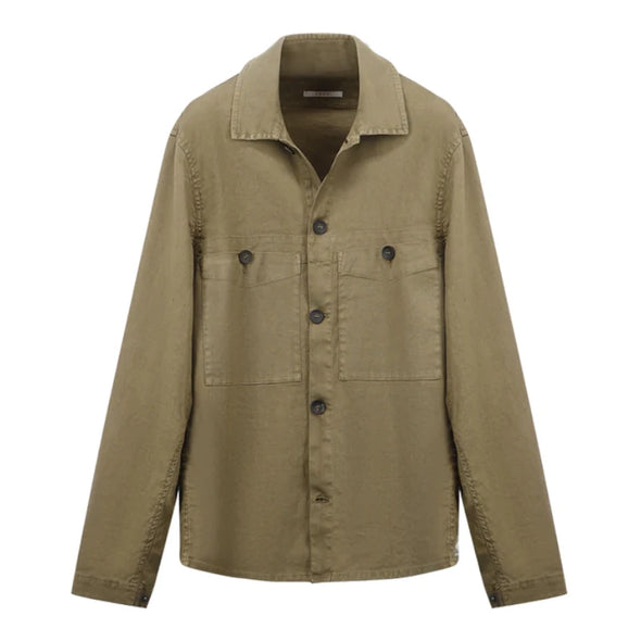 Military green "overshirt" sport jacket FRADI
